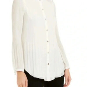 Alfani elegant blouse white L